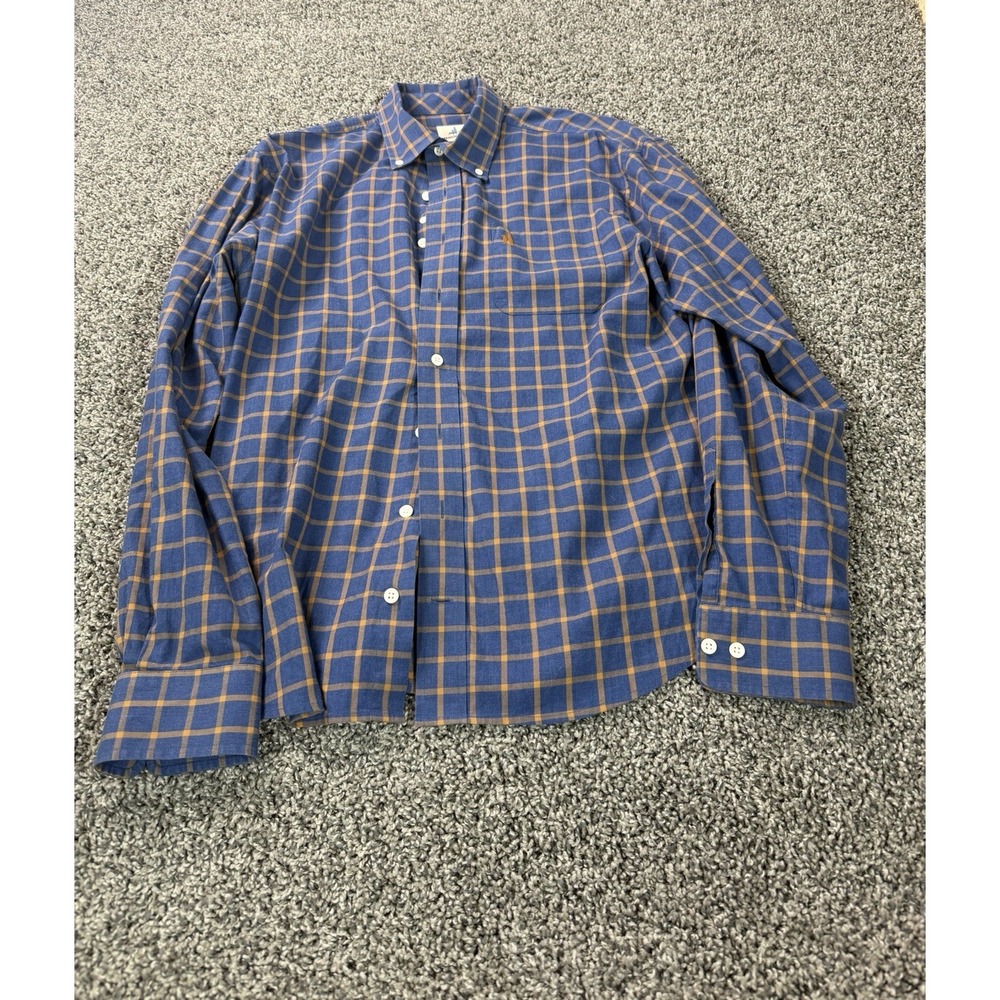 Johnnie-O Long Sleeve Button Down Shirt Men's Size Medium Blue